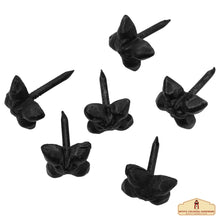 Load image into Gallery viewer, Studs in Set of 6 Pcs SOLID FORGED IRON Victorian, Colonial, Retro, Steampunck, Gothic, Baroque Medieval