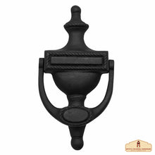 Load image into Gallery viewer, Traditional Cast Iron Victorian Door Knocker: Ideal for Colonial, Retro, Steampunk, Gothic, Baroque, and Medieval Settings, (20.3x10.2) cm