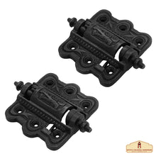 Load image into Gallery viewer, Professional Grade Quality Solid Heavy Duty Screen Door Hinges with Pair Oil Blackened Finish