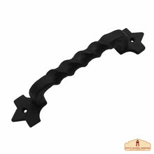 Load image into Gallery viewer, Rustic Cast Iron Door Pull Handle: Ideal for Victorian, Colonial, Retro, Steampunk, Gothic, Baroque, and Medieval Settings, (24.9x4.8) cm