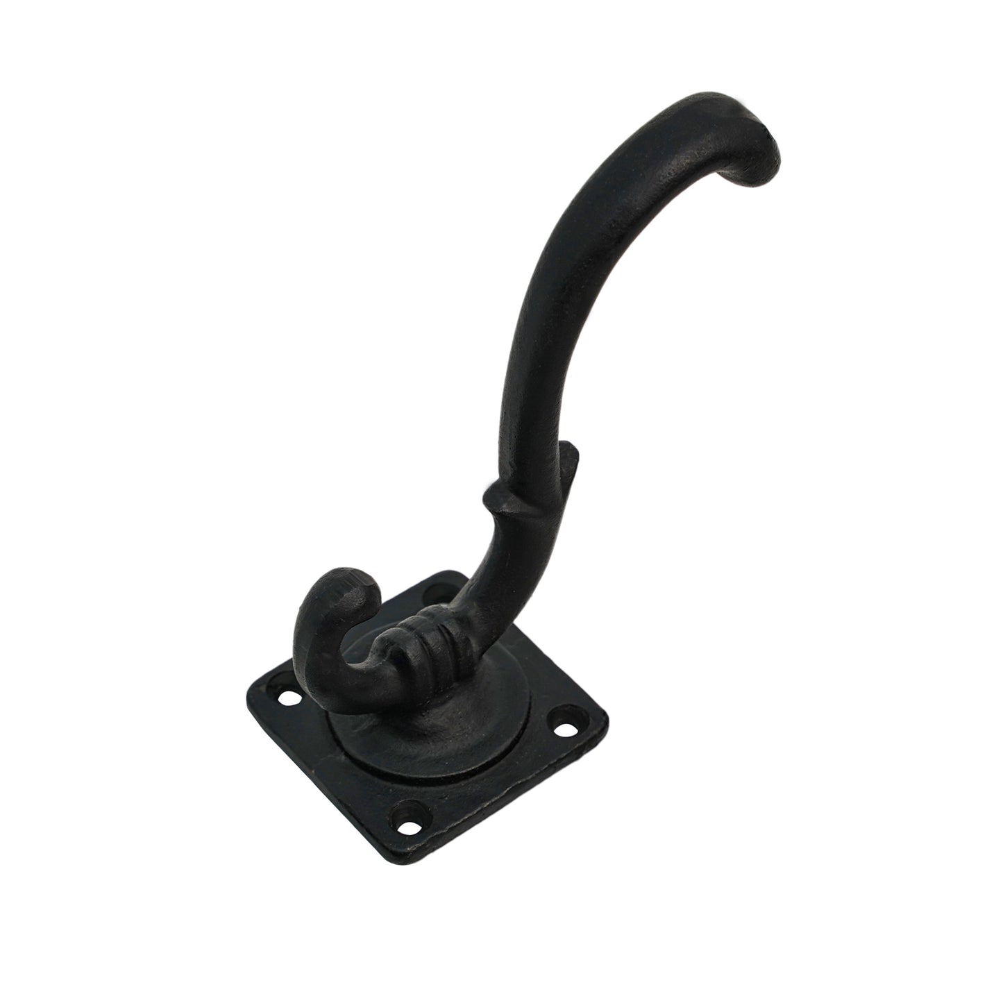 Rustic Cast Iron Wall Hooks: Ideal for Victorian, Colonial, Retro, Steampunk, Gothic, and Baroque Settings 11.5 cm