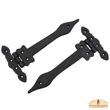 Load image into Gallery viewer, Professional Grade Quality Solid Heavy Duty Screen Door Hinges with Pair Oil Blackened Finish