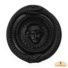 Load image into Gallery viewer, Rustic Cast Iron Medusa Door Knocker: Ideal for Victorian, Colonial, Retro, Steampunk, Gothic, and Baroque Settings, 14 cm