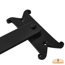 Load image into Gallery viewer, Length: 10 3/4" Iron Gate Latch Black Flip Latches, Heavy Duty Forged Iron Drop Latch, for Old Farm Barn Shed Cabinet Shutter Antique Privacy Door Hardware Replacement