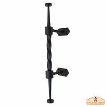Load image into Gallery viewer, Rustic Hand Forged Door / Gate Pull: Ideal for Victorian, Colonial, Retro, Steampunk, Gothic, Baroque, and Medieval Settings, (41.9x8) cm