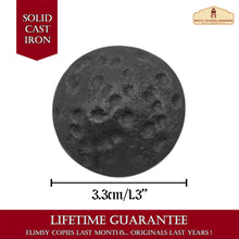 Load image into Gallery viewer, Hand Forged Iron Square Knob - 1 1/4 Inch Diameter (4-Set)