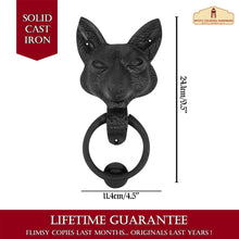 Load image into Gallery viewer, Squirrel Door Knocker : Solid FORGED Iron Victorian, Colonial, Retro, steampunck, Gothic, Baroque Medieval