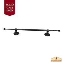 Load image into Gallery viewer, Medieval Style Castle Door Handle: Solid Hand Forged Iron
