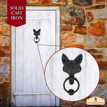 Load image into Gallery viewer, Squirrel Door Knocker : Solid FORGED Iron Victorian, Colonial, Retro, steampunck, Gothic, Baroque Medieval
