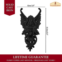 Load image into Gallery viewer, Black Oberon Door Knocker for Front Door 8.2 X 3.9 Inch.Handmade Delightful, Sturdy & Durable at The Fictional World
