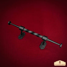 Load image into Gallery viewer, Rustic Hand Forged Door / Gate Pull: Ideal for Victorian, Colonial, Retro, Steampunk, Gothic, Baroque, and Medieval Settings, (41.9x8) cm