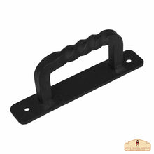 Load image into Gallery viewer, Rustic Hand Forged Door Pull Handle: Ideal for Victorian, Colonial, Retro, Steampunk, Gothic, Baroque, and Medieval Settings, (13x2.4) cm