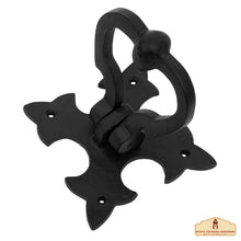 Load image into Gallery viewer, Gothic Iron Made Forged Door Knocker, Black, Old Medieval Look