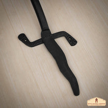 Load image into Gallery viewer, Rustic Hand Forged Iron Lizard Gate / Door Pull: Ideal for Victorian, Colonial, Retro, Steampunk, Gothic, Baroque, and Medieval Settings, (52.5x14) cm