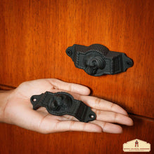 Load image into Gallery viewer, Pack 4 Drawer Pulls Flat Black Cabinet Cup Pulls Kitchen Hardware Cabinet Handles Matte Black Drawer Handles Pull