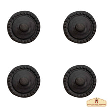 Load image into Gallery viewer, Hand Forged Iron Cabinet Knob Pull Antique Rustic Knobs for Kitchen Cabinet Drawer Pull Handles with Hardware: Pack of 4