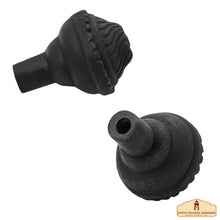 Load image into Gallery viewer, Hand Forged Iron Knob (4-Set) Solid CAST Iron Victorian, Colonial, Retro, Steampunck, Gothic, Baroque Medieval
