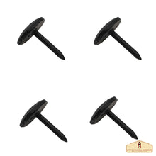 Load image into Gallery viewer, Nails Iron Long Round Clavos Decorative Nails, Hand Forged, Natural Oil Blackened Finish, Pack of 6 Pcs