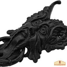 Load image into Gallery viewer, Black Oberon Door Knocker for Front Door 8.2 X 3.9 Inch.Handmade Delightful, Sturdy & Durable at The Fictional World