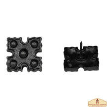 Load image into Gallery viewer, Studs in Set of 6 Pcs SOLID FORGED IRON Victorian, Colonial, Retro, Steampunck, Gothic, Baroque Medieval