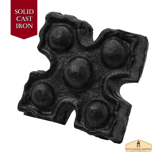 Studs in Set of 6 Pcs Solid Forged Iron Victorian, Colonial, Retro, Steampunck, Gothic, Baroque Medieval