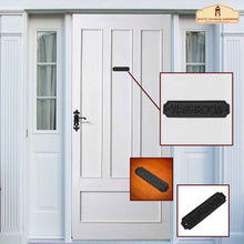 Load image into Gallery viewer, Rustic Cast Iron Washroom Sign Plate: Ideal for Victorian, Colonial, Retro, Steampunk, Gothic, and Baroque Settings, (15x4) cm