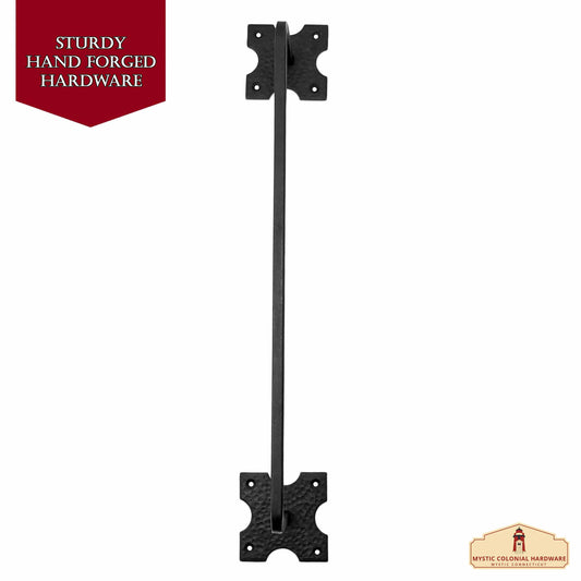 Rustic Hand Forged Towel Rack: Ideal for Victorian, Colonial, Retro, Steampunk, Gothic, Baroque, and Medieval Bathroom / Kitchen Settings, 51.2 cm
