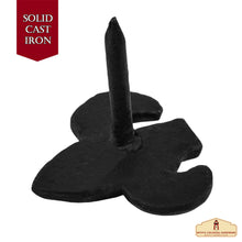 Load image into Gallery viewer, Hand-Forged Iron Fleur DE LIS CLAVOS - Set of 6