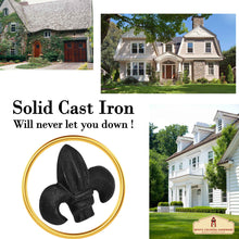 Load image into Gallery viewer, Hand-Forged Iron Fleur DE LIS CLAVOS - Set of 6