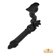 Load image into Gallery viewer, Black Powder Coated Embellished Front Door Artisan Made Antique Knocker