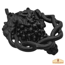 Load image into Gallery viewer, Rustic Cast Iron Grape Vine Door Knocker: Ideal for Victorian, Colonial, Retro, Steampunk, Gothic, and Baroque Settings, (17x12.2) cm