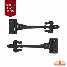 Load image into Gallery viewer, Professional Grade Quality Solid Heavy Duty Screen Door Hinges with Pair Oil Blackened Finish