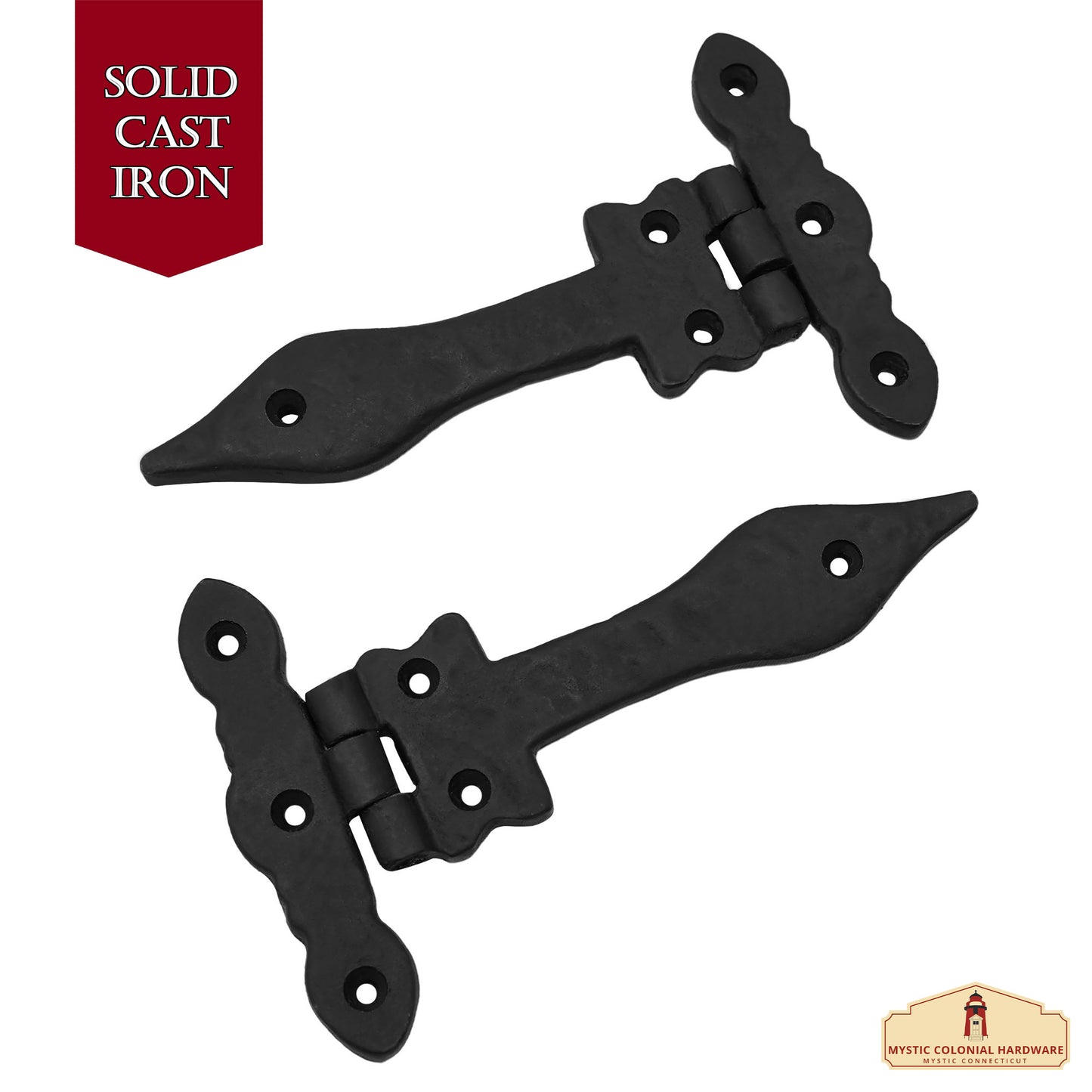 Professional Grade Quality Solid Heavy Duty Screen Door Hinges with Oil Blackened Finish