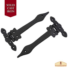 Load image into Gallery viewer, Professional Grade Quality Solid Heavy Duty Screen Door Hinges with Pair Oil Blackened Finish