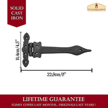 Load image into Gallery viewer, Professional Grade Quality Solid Heavy Duty Screen Door Hinges with Pair Oil Blackened Finish