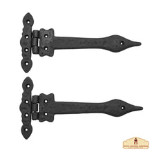 Load image into Gallery viewer, Professional Grade Quality Solid Heavy Duty Screen Door Hinges with Pair Oil Blackened Finish