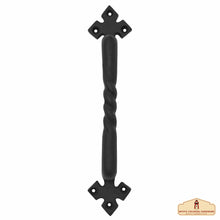 Load image into Gallery viewer, Rustic Cast Iron Door Pull Handle: Ideal for Victorian, Colonial, Retro, Steampunk, Gothic, Baroque, and Medieval Settings, (25x5.3) cm