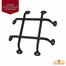 Load image into Gallery viewer, Rustic Hand Forged Door Speakeasy Grill: Ideal for Colonial, Retro, Steampunk, Gothic, Baroque, and Medieval Settings, (28.7x29.1) cm