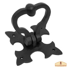 Load image into Gallery viewer, Gothic Iron Made Forged Door Knocker, Black, Old Medieval Look