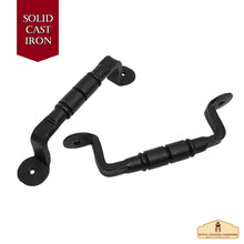 Load image into Gallery viewer, Barrel Hand Forged Length: 6 1/2 Inch Iron Pull Pair