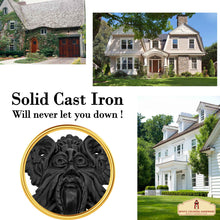 Load image into Gallery viewer, Black Oberon Door Knocker for Front Door 8.2 X 3.9 Inch.Handmade Delightful, Sturdy & Durable at The Fictional World