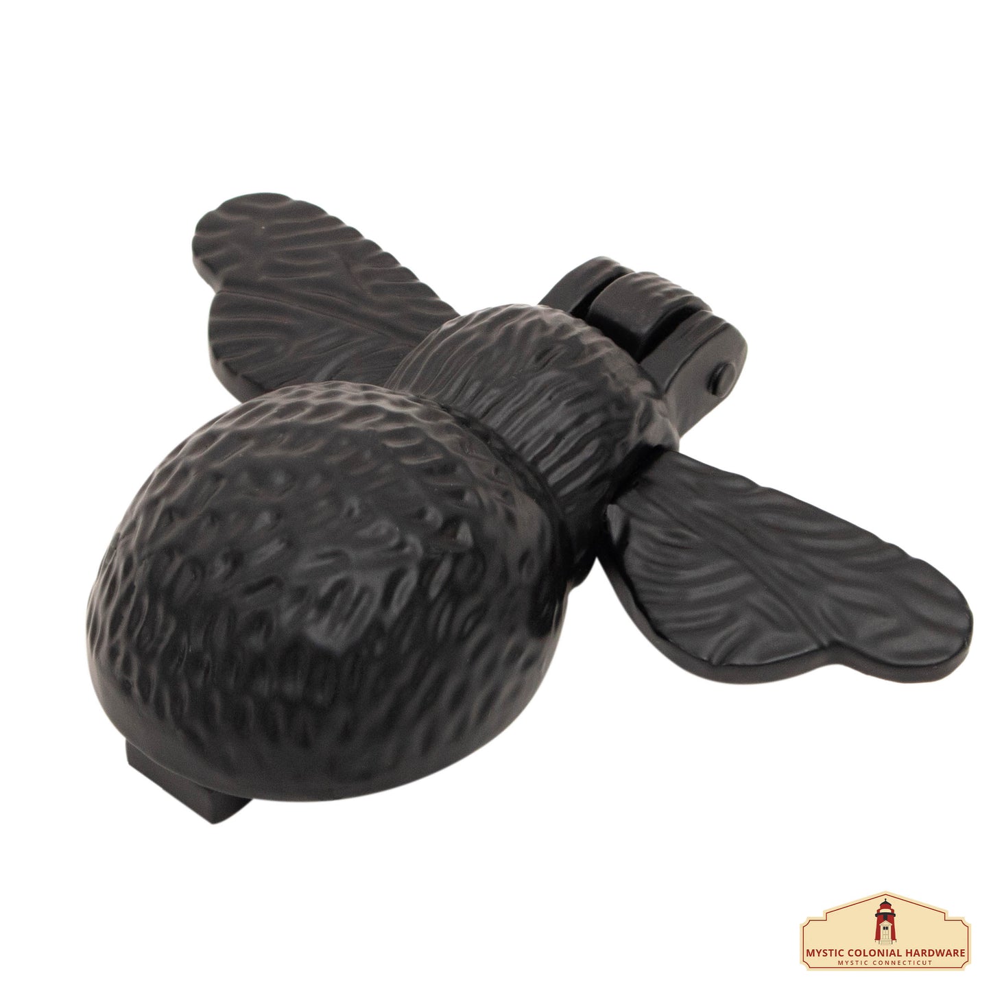 Black Bumblebee Door Knocker for Front Door 4.3 X 4.9 Inch.Handmade Delightful Detail, Sturdy & Durable at an Affordable Price. Unique Pear Shape, Easy to Install. Symbol of Good Fortune