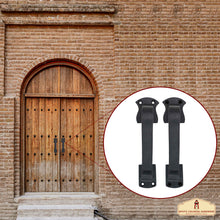 Load image into Gallery viewer, Rustic Twisted Door Handles Set of 2 Cast Iron Door Pulls : Ideal for Gate, Shed Door, Window, Fence, Garag e, (16.5x3.8) cm