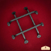 Load image into Gallery viewer, Rustic Hand Forged Door Speakeasy Grill: Ideal for Colonial, Retro, Steampunk, Gothic, Baroque, and Medieval Settings, (28.7x29.1) cm
