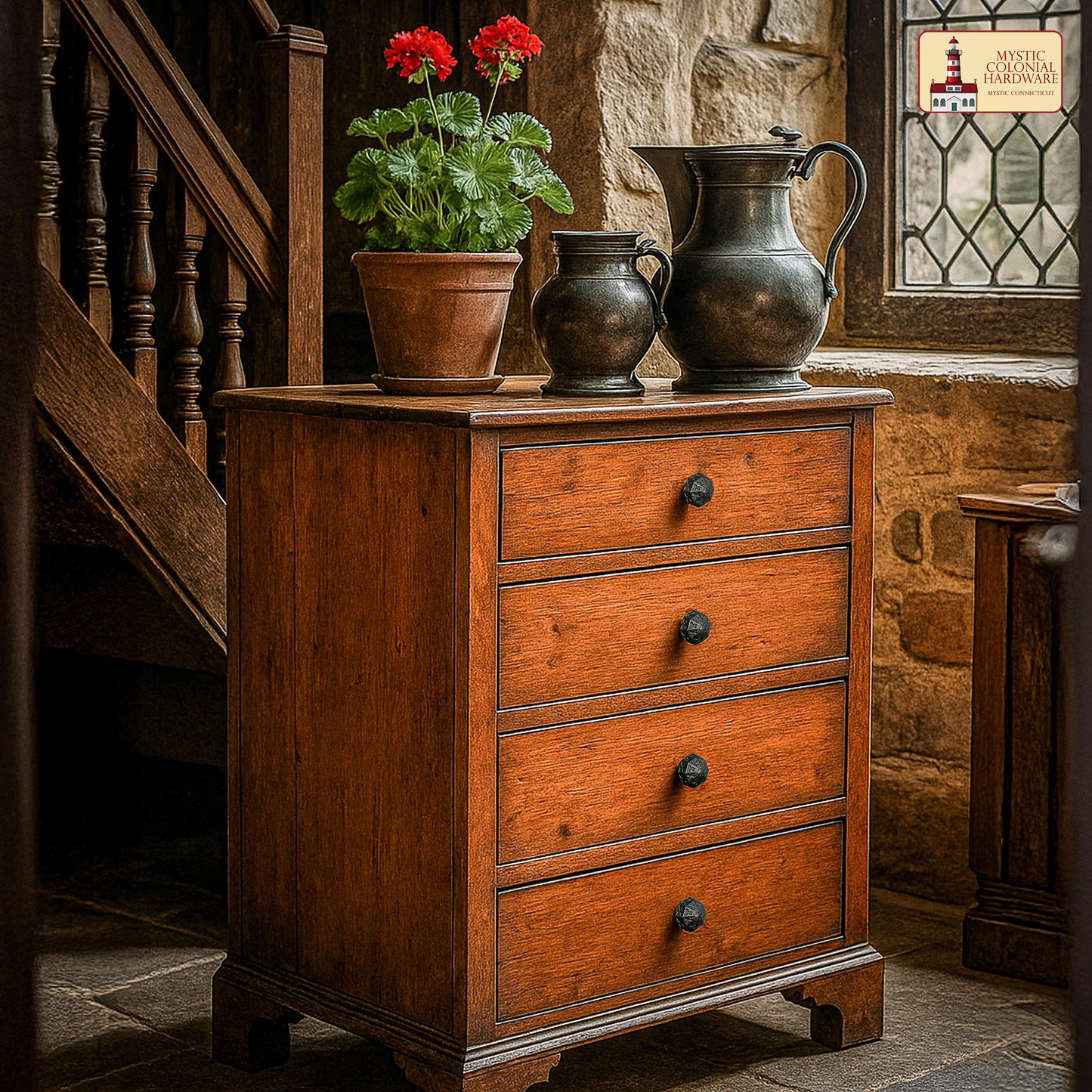 Hand Forged Iron Knob SOLID CAST IRON Victorian, Colonial, retro, steampunck, gothic, baroque medieval