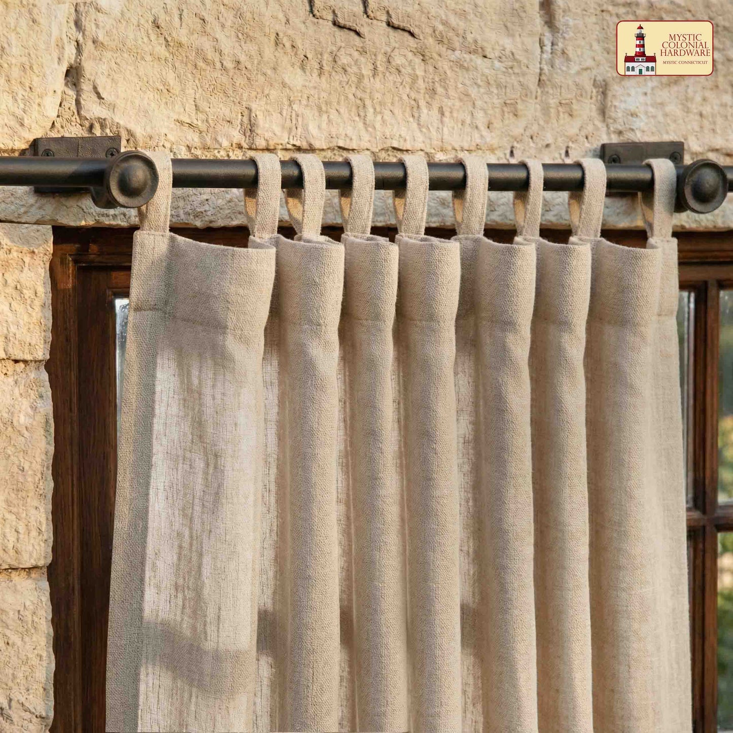 Adjustable Cast Iron Black Curtain Rod Bracket