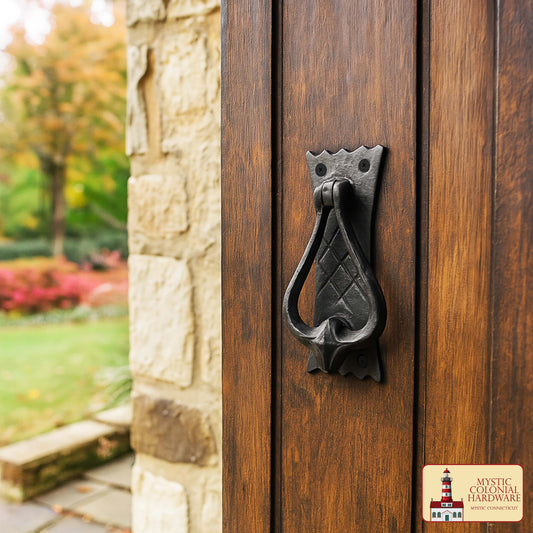 Bedroom Door Knocker Antique Black Solid CAST Iron – 4.7″