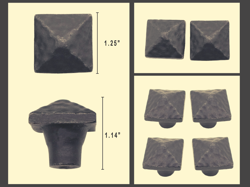 black iron door knobs