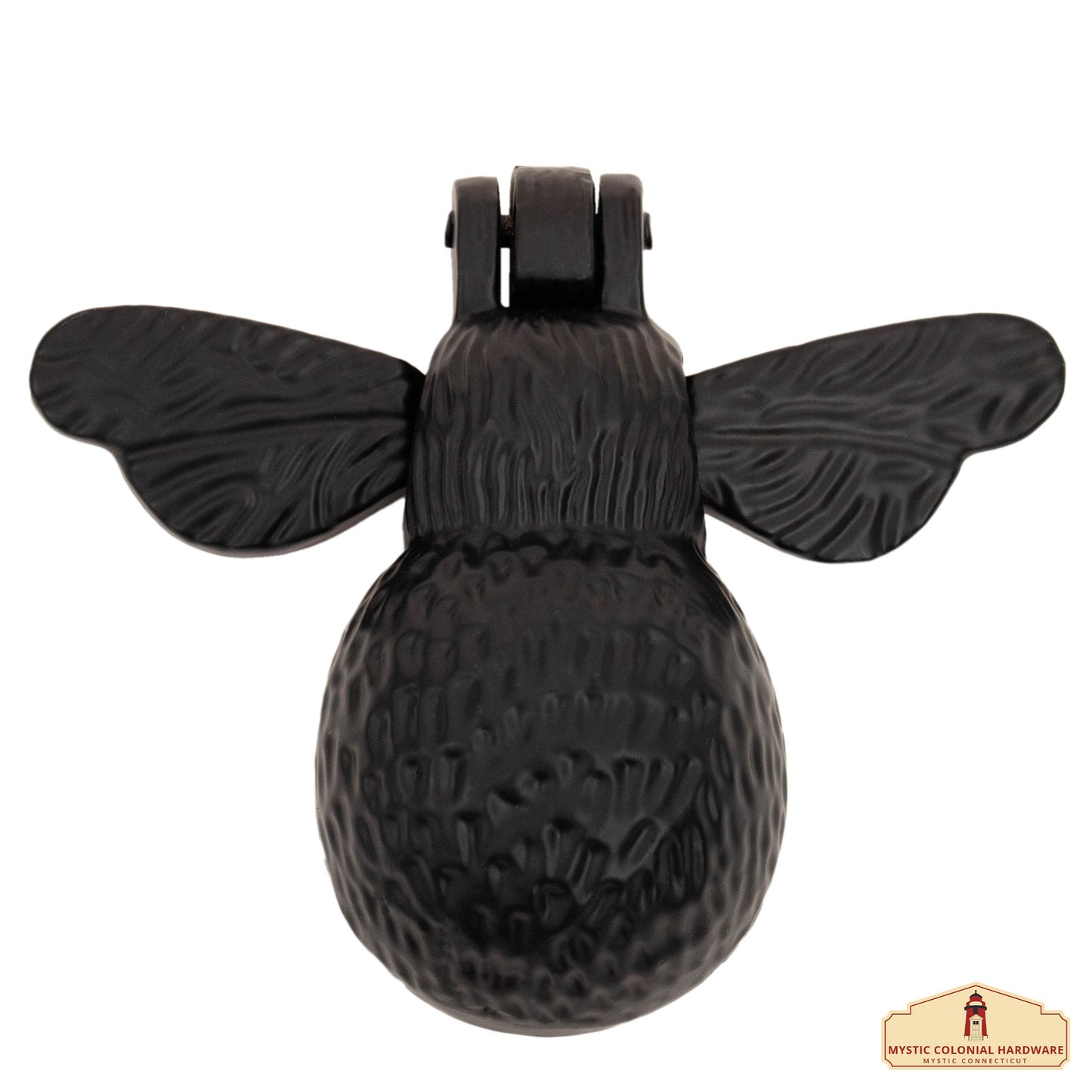 Black Bumblebee Door Knocker for Front Door 4.3 X 4.9 Inch.Handmade Delightful Detail, Sturdy & Durable at an Affordable Price. Unique Pear Shape, Easy to Install. Symbol of Good Fortune