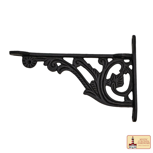 Rustic Cast Iron Shelf Brackets : Ideal for Victorian, Colonial, Retro, Steampunk, Gothic, Baroque , and Medieval Settings (1 5. 5 x 10.6 ) cm